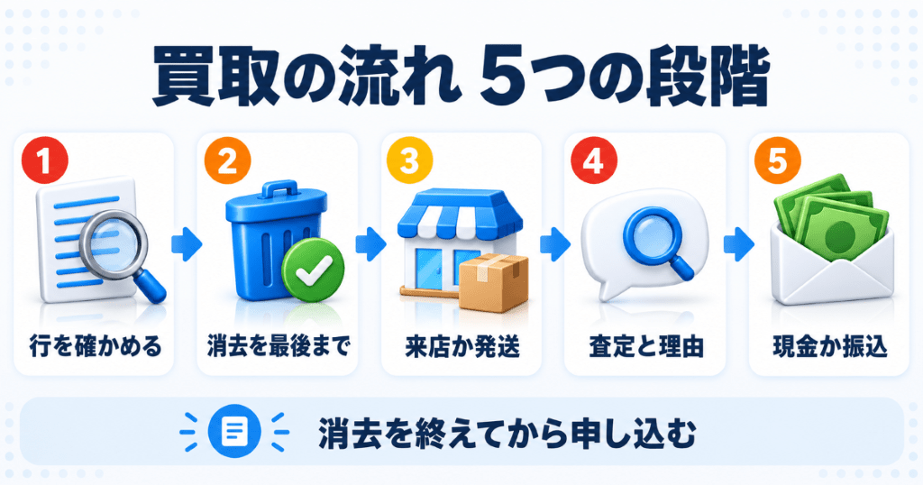 iPhone 12を買取に出すときの申し込みから入金までの流れ