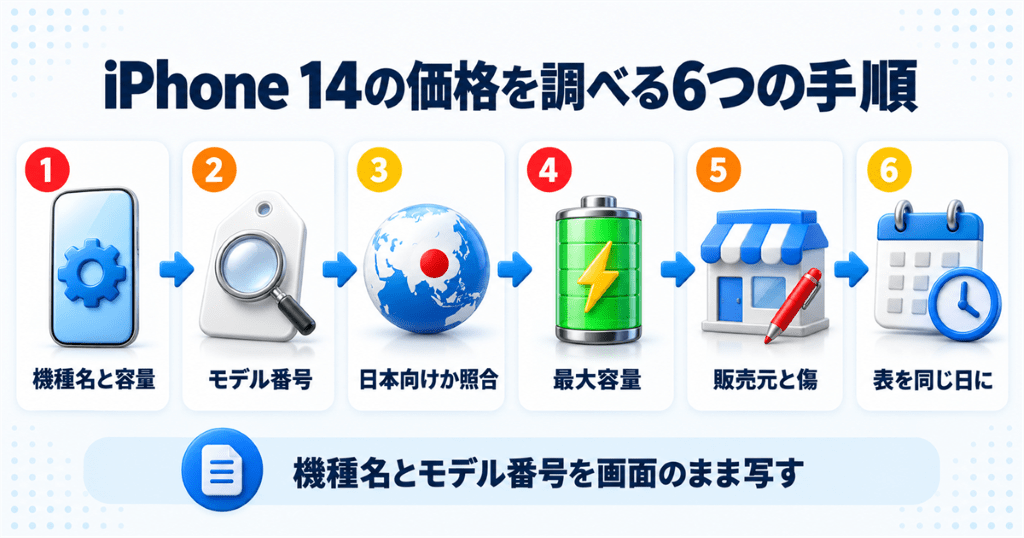 自分のiPhone 14の下取り価格を調べる6つの手順
