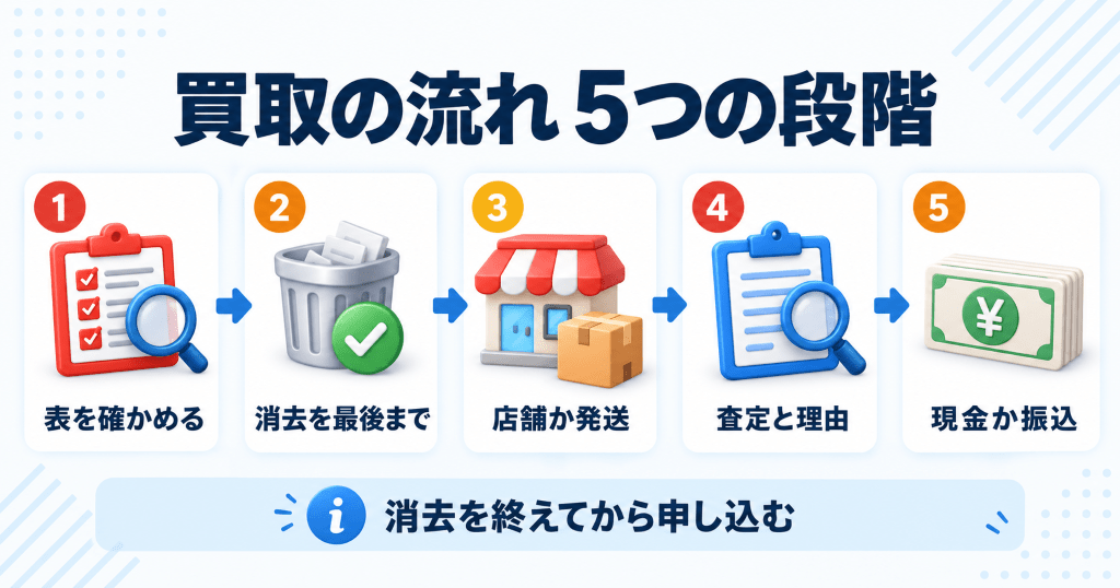 iPhone 15を買取に出すときの申し込みから入金までの流れ