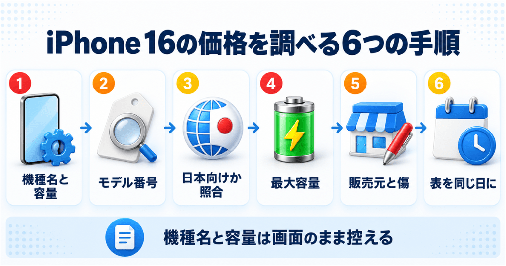 自分のiPhone 16の下取り価格を調べる6つの手順
