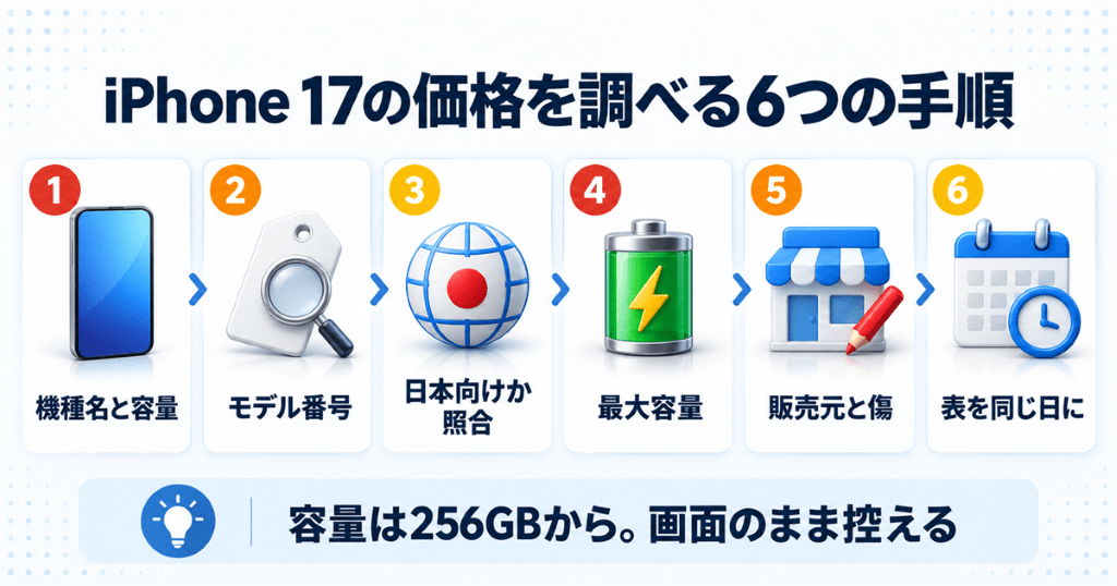 自分のiPhone 17の下取り価格を調べる6つの手順
